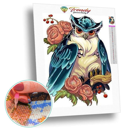 Le mystère du hibou - modèle M004 | Broderie point de diamant - Animaux Oiseau Produit