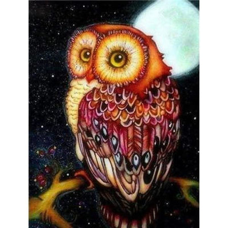 Le mystère du hibou - modèle M005 | Kit broderie - Animaux Oiseau Produit