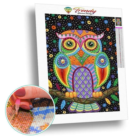 Le mystère du hibou - modèle M007 | Broderie diamant - Animaux Oiseau Produit