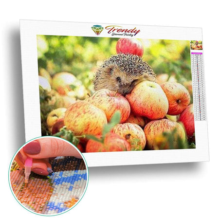 Les mignons petit hérissons - modèle M004 | Diamond painting complet - Animaux Autres animaux Produit