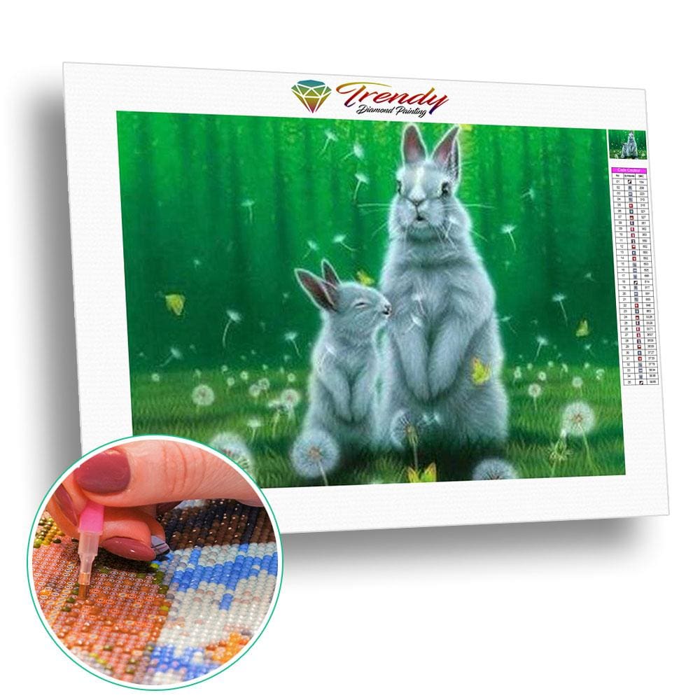 Les petits lapins - modèle M003 | Peinture diamant - Animaux Autres animaux Produit