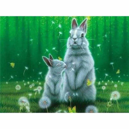 Les petits lapins - modèle M003 | Peinture diamant - Animaux Autres animaux Produit