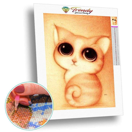 Les petits tristounés - modèle M003 | Broderie diamant kit - Animaux Autres animaux Chat Chien Dessin