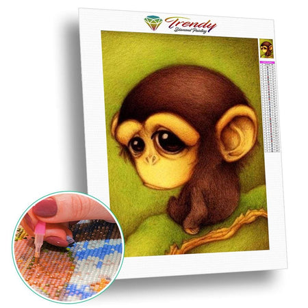 Les petits tristounés - modèle M004 | Broderie diamant toile entière - Animaux Autres animaux Chat Chien Dessin