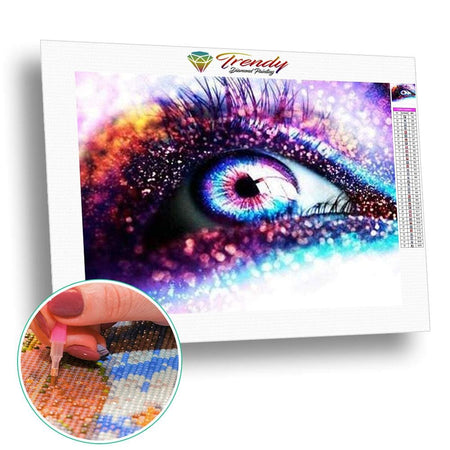 Lil dans tout ses états - modèle M001 | Broderie diamant toile entière - Portrait Produit