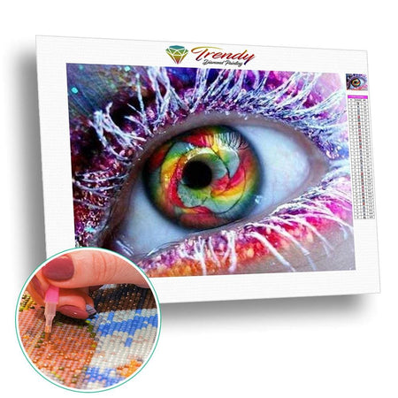 Lil dans tout ses états - modèle M005 | Broderie diamant - Portrait Produit