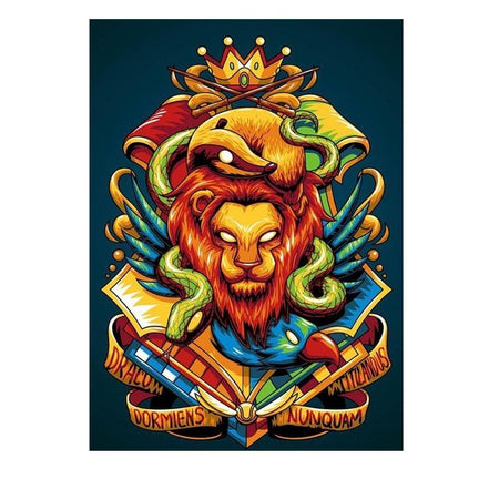 Logo prédateurs | Tableau de diamant - Animaux Lion Produit