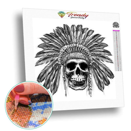 Maquillage Halloween mexicain - modèle M003 | Broderie diamant kit complet - Gothic Portrait Produit