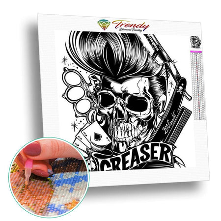 Maquillage Halloween mexicain - modèle M004 | Broderie diamant complet - Gothic Portrait Produit