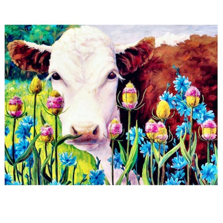 Marguerite la vache des champs | Diamond painting grand format - Animaux Autres animaux Produit