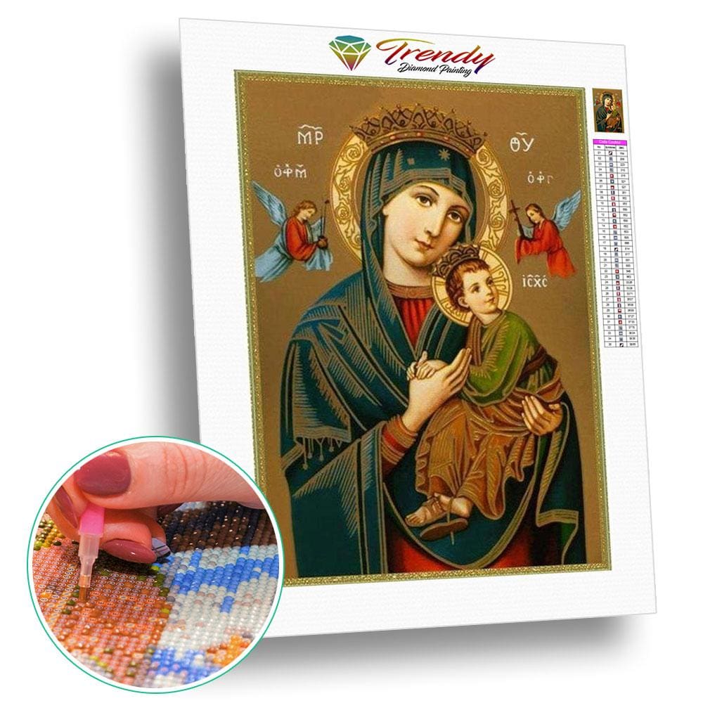 Marie et Jésus - modèle M002 | Kit broderie - Christianisme Produit Religion