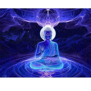 Méditation spirituel | Broderie diamant kit complet - Bouddhisme Produit Religion Zen