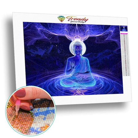 Méditation spirituel | Broderie diamant kit complet - Bouddhisme Produit Religion Zen