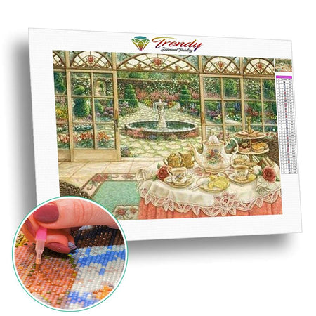 Multi paysages dantan - modèle M004 | Diamond painting complet - Au village Paysage Printemps Produit Été