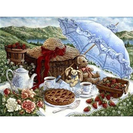 Multi paysages dantan - modèle M005 | Toile de diamant - Au village Paysage Printemps Produit Été