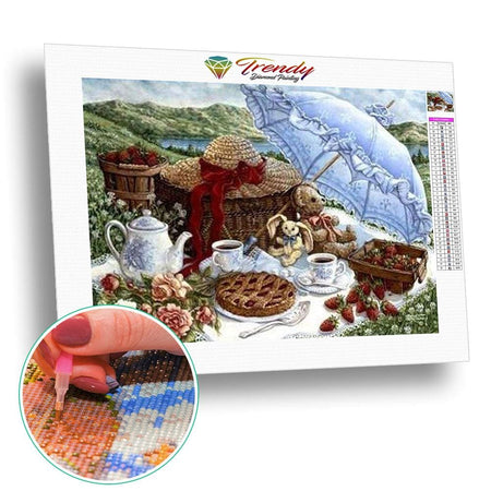 Multi paysages dantan - modèle M005 | Toile de diamant - Au village Paysage Printemps Produit Été
