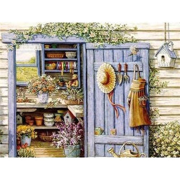 Multi paysages dantan - modèle M007 | Diamond painting grand format - Au village Paysage Printemps Produit Été