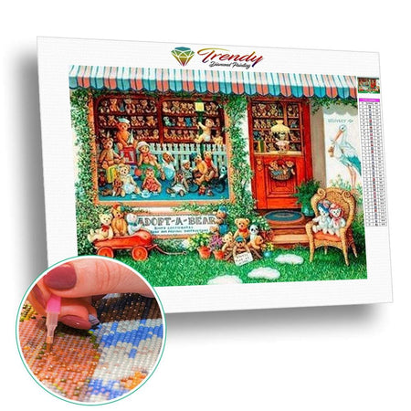 Multi paysages dantan - modèle M009 | Kit broderie diamant - Au village Paysage Printemps Produit Été
