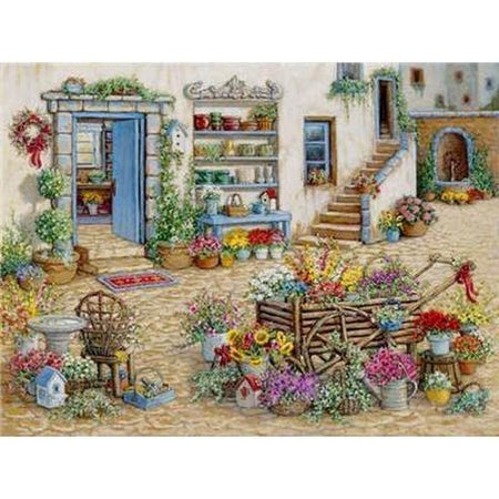 Multi paysages dantan - modèle M016 | Kit broderie - Au village Paysage Printemps Produit Été
