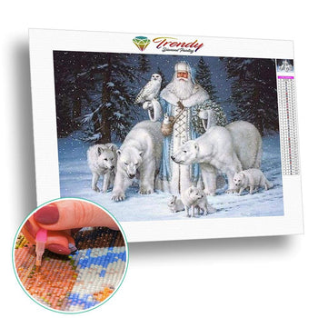 Noël Blanc - modèle M002 | Toile de diamant - Noël Paysage Portrait Produit
