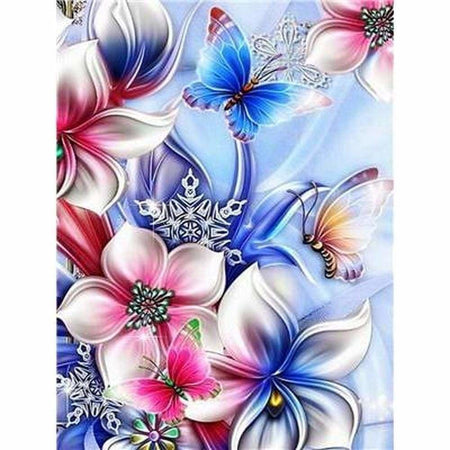 Orchidées papillon - modèle M001 | Diamond painting kit - Dessin Dessin crayon Fleur Fleur et plante Produit