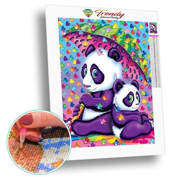 Panda petit panda - modèle M003 | Broderie diamant - Animaux Panda Produit