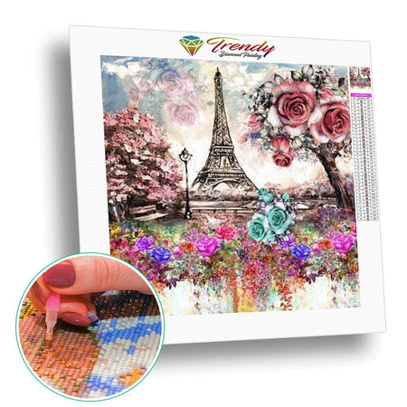 Paris pour toujours - modèle M001 | Broderie diamant - En ville Paysage Produit