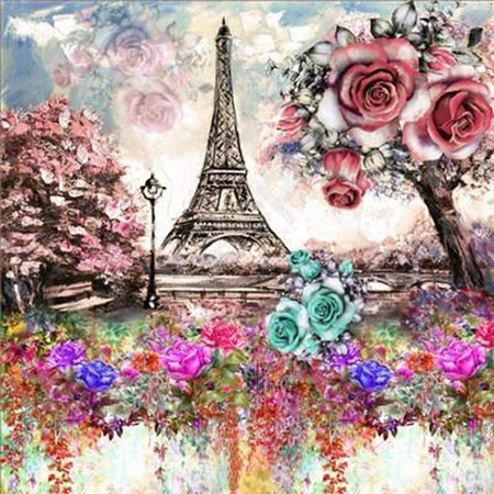 Paris pour toujours - modèle M001 | Broderie diamant - En ville Paysage Produit