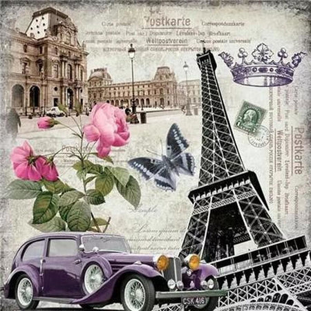 Paris pour toujours - modèle M004 | Tableau diamant - En ville Paysage Produit