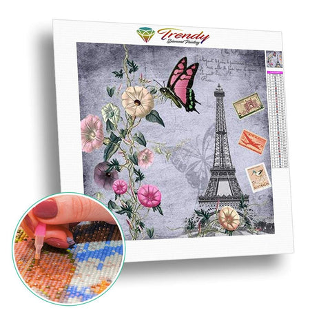 Paris pour toujours - modèle M007 | Diamond painting complet - En ville Paysage Produit