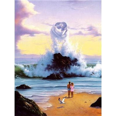 Paysage romantique - modèle M006 | Kit de broderie de diamant - Animaux Cheval En forêt Paysage Produit