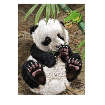 Petit panda sur les fesses | Kit broderie - Animaux Panda Produit