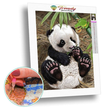Petit panda sur les fesses | Kit broderie - Animaux Panda Produit