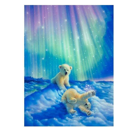 Petits oursons joueurs | Tableau diamant - Animaux Autres animaux Produit