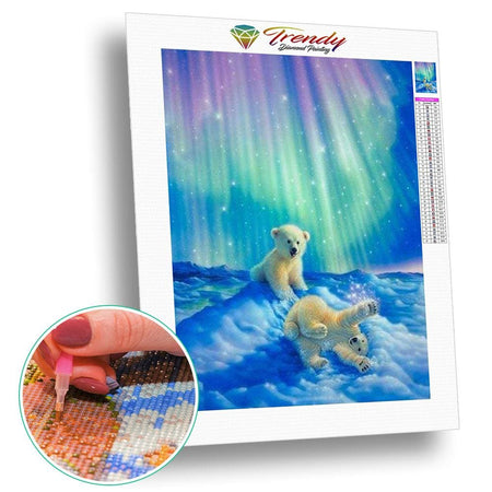 Petits oursons joueurs | Tableau diamant - Animaux Autres animaux Produit