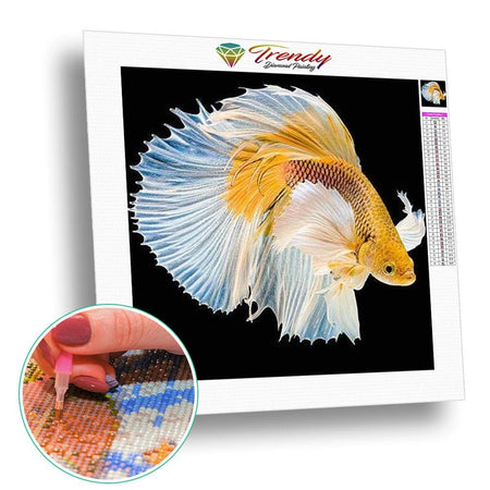 Poissons chinois - modèle M003 | Broderie diamant complet - Animaux Poisson Produit