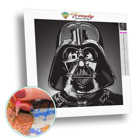 Portrait de Dark Vador | Diamond Painting - Portrait Produit
