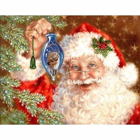 Portrait de noël - modèle M001 | Broderie diamant kit - Noël Portrait Produit