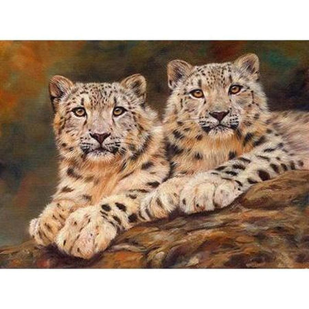 Portraits de fauves sauvages - modèle M001 | Caneva diamant - Animaux Autres animaux Léopard Produit