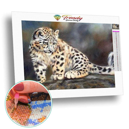 Portraits de fauves sauvages - modèle M002 | Toile diamant - Animaux Autres animaux Léopard Produit