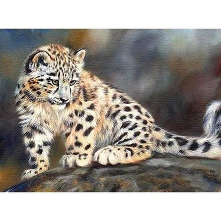 Portraits de fauves sauvages - modèle M002 | Toile diamant - Animaux Autres animaux Léopard Produit