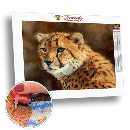 Portraits de fauves sauvages - modèle M003 | Tableau diamant - Animaux Autres animaux Léopard Produit