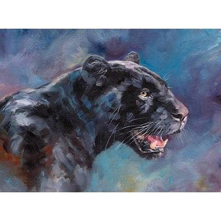 Portraits de fauves sauvages - modèle M005 | Broderie de diamant - Animaux Autres animaux Léopard Produit