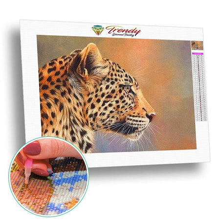 Portraits de fauves sauvages - modèle M008 | Tableau de diamant - Animaux Autres animaux Léopard Produit