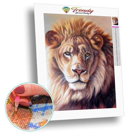 Portraits de lions - modèle M002 | Peinture diamant - Animaux Lion Produit
