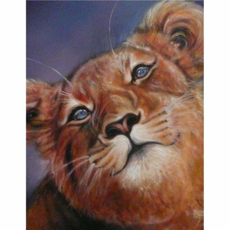 Portraits de lions - modèle M004 | Diamond painting complet - Animaux Lion Produit
