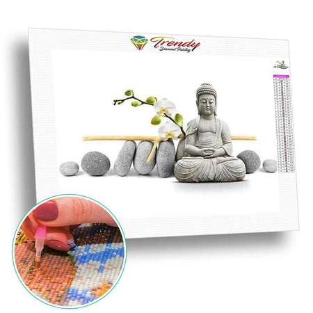 Relaxant Bouddha - modèle M002 | Toile de diamant - Bouddhisme Bouddhisme et Hindouisme Produit Religion Zen