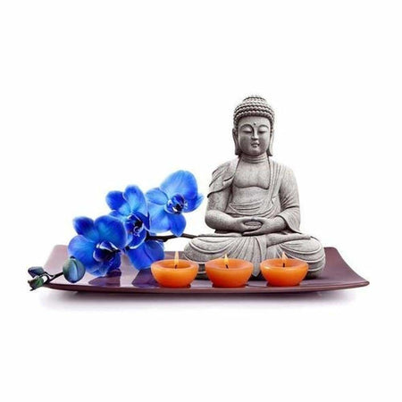 Relaxant Bouddha - modèle M004 | Diamond painting grand format - Bouddhisme Bouddhisme et Hindouisme Produit Religion Zen