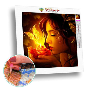 Senteur papillon | Diamond painting grand format - Animaux Papillon portrait Produit