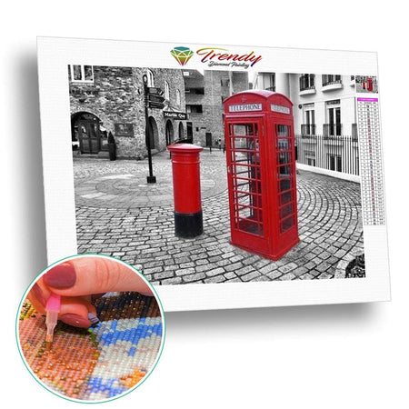 So British - modèle M003 | Tableau diamant - En ville Paysage Produit